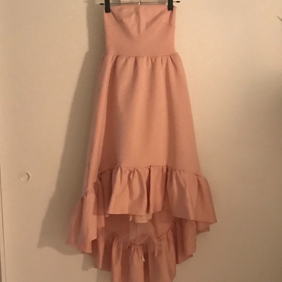 Club L Bandeau Drop Hem Frill Maxi Dress - Picture 2 of 3